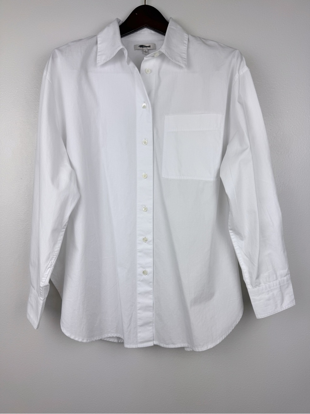 Madewell White Button-Down Shirt